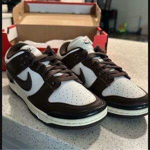 Nike Women's Sneakers in Brown and White